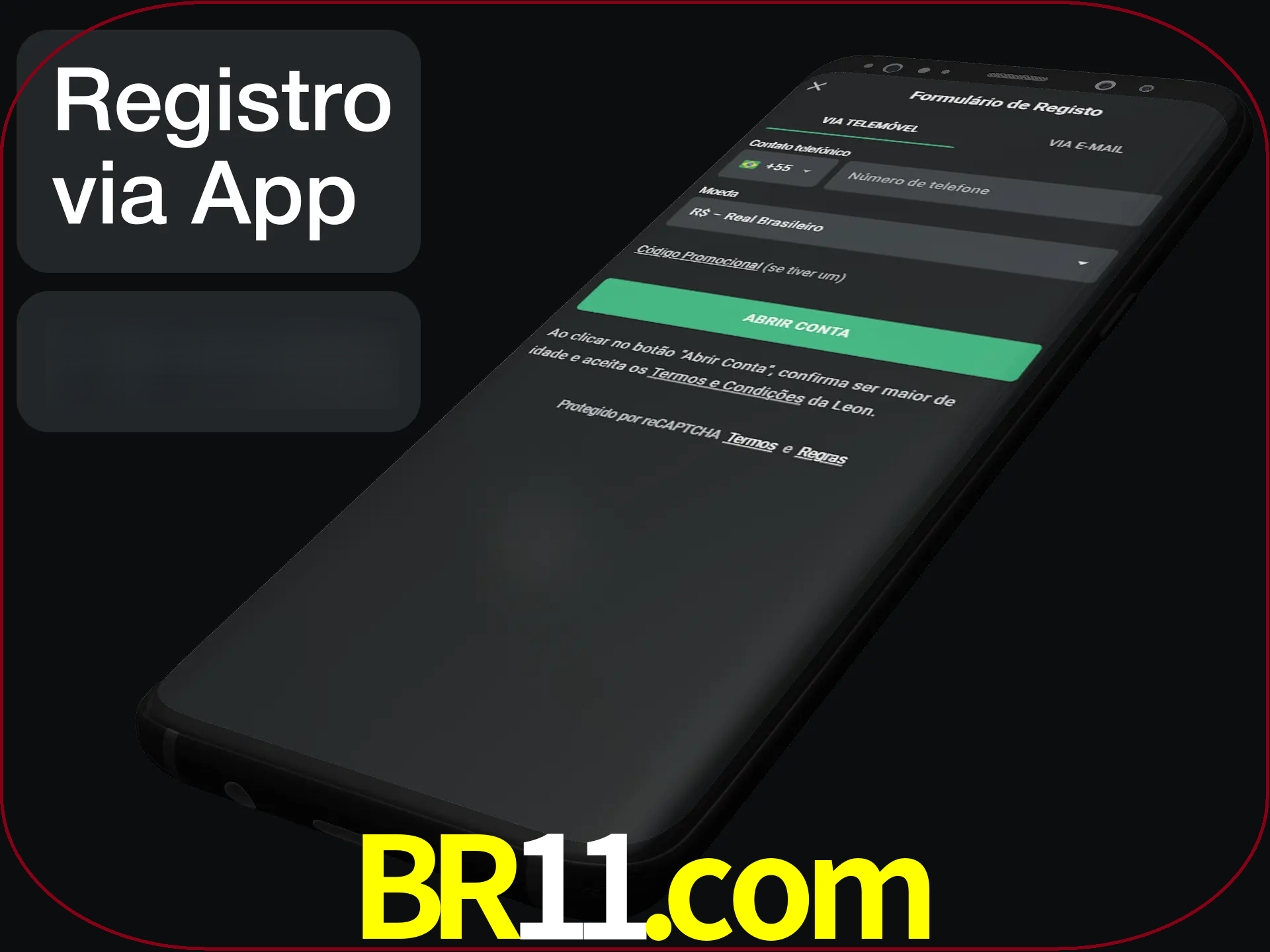 Registre-se quiclly em LeonBet usando o aplicativo.